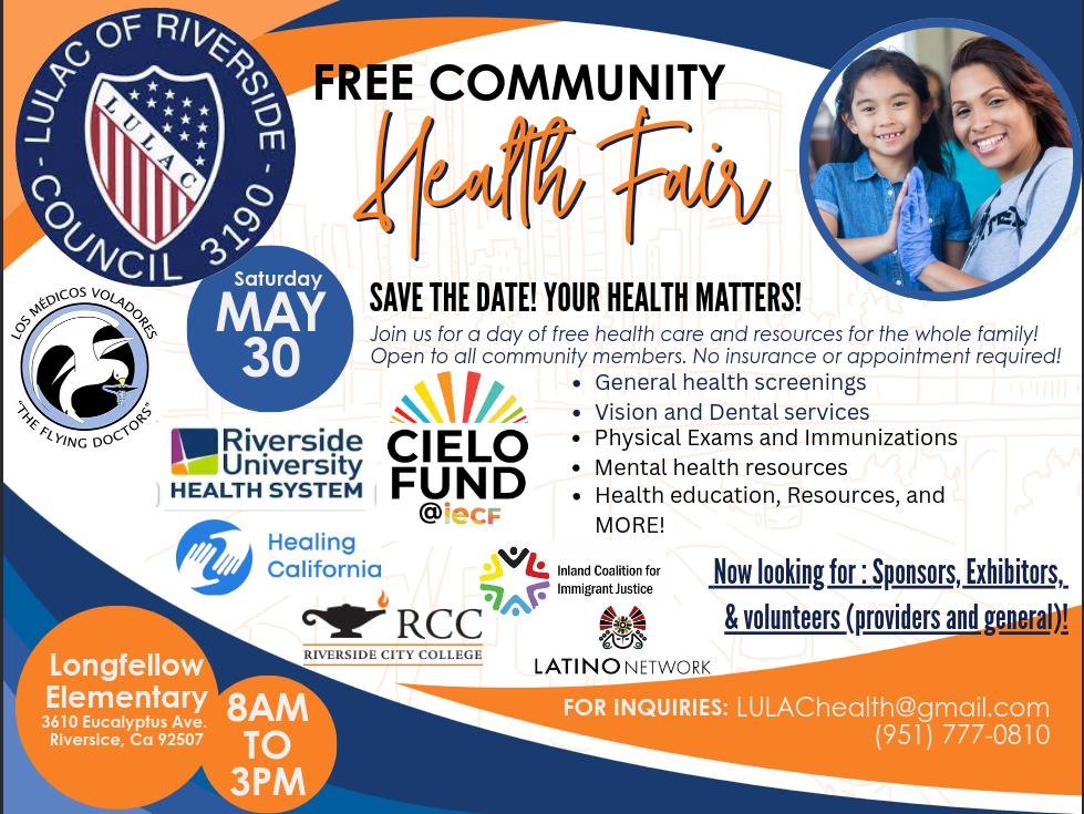 LULAC Health Fair 2026 English