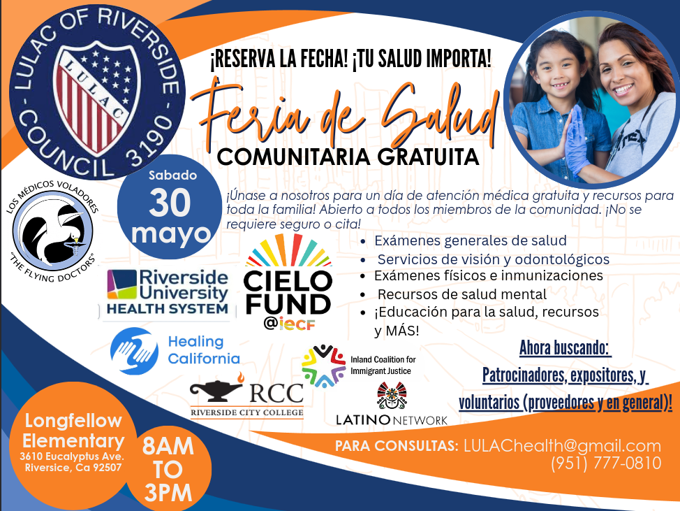 LULAC Health Fair 2026 Spanish